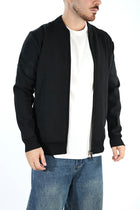 Maglioncino M14 nero lupetto full zip OVERD