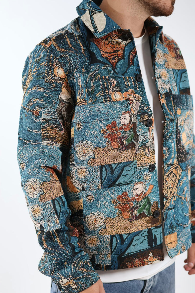 Overshirt 535 jacquard ONLY E SONS