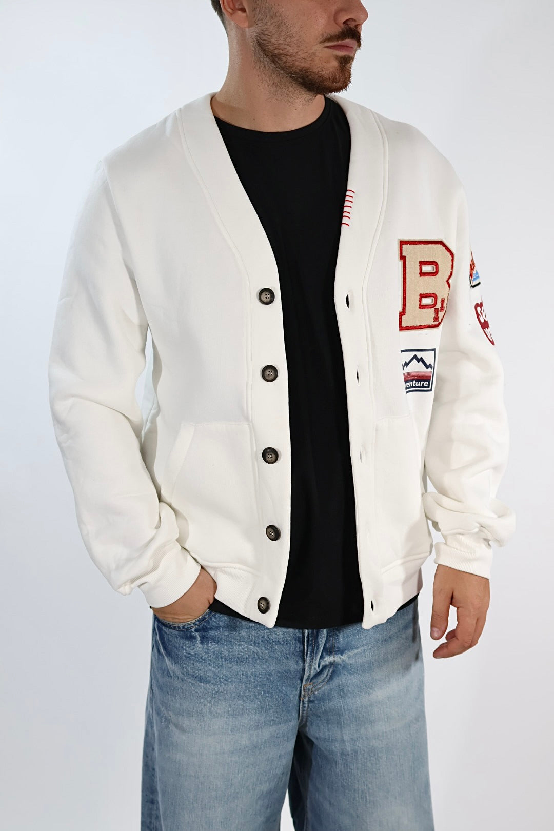 Cardigan felpa 147 patch BL11