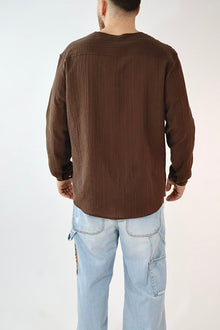 Camicia tencel scollo V C65 OVER-D