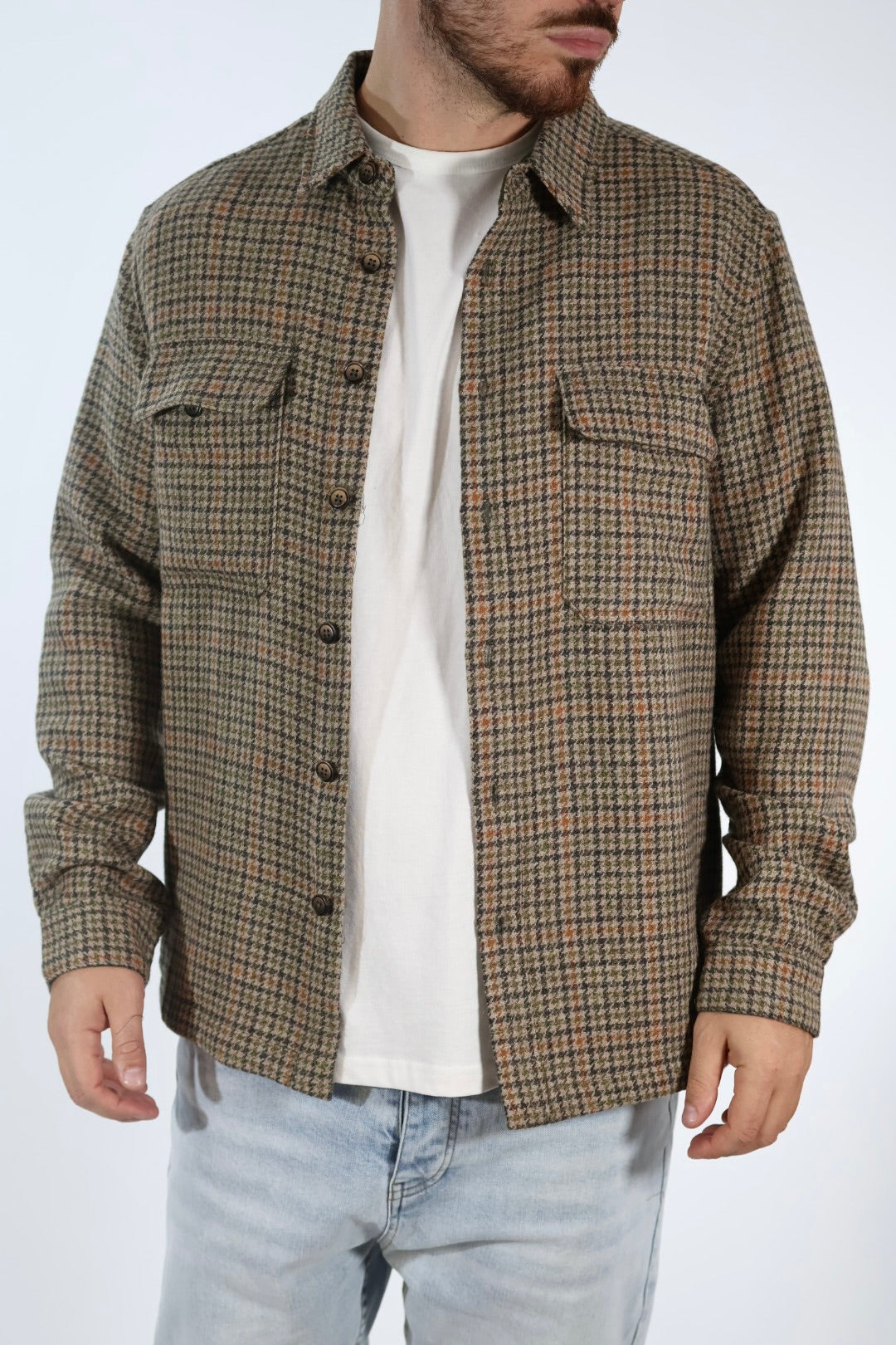 Overshirt 609PA lana GIANNI LUPO