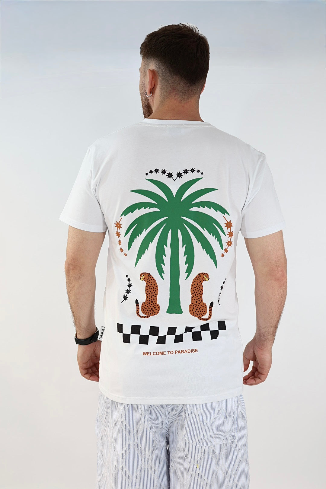 T shirt palma e Leopardi BERNA