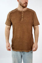 T-shirt serafino misto lino 200 BL11