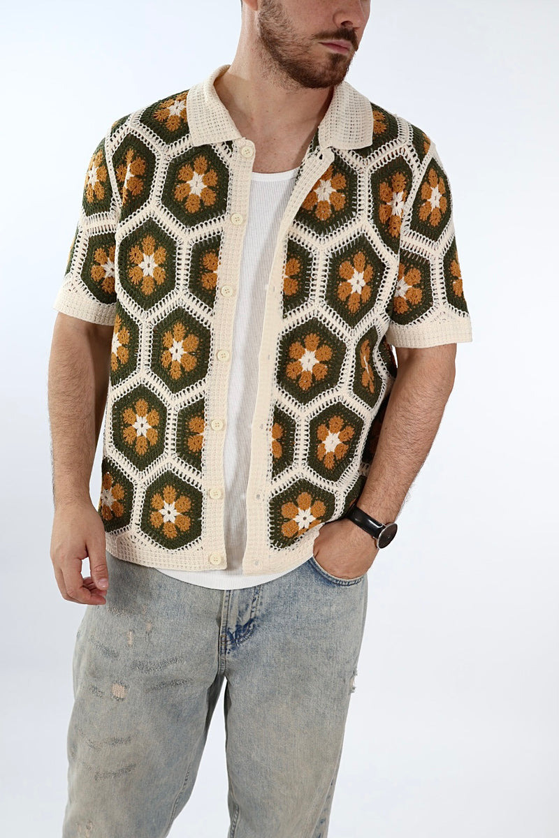 Polo in maglia crochet 030 J.W