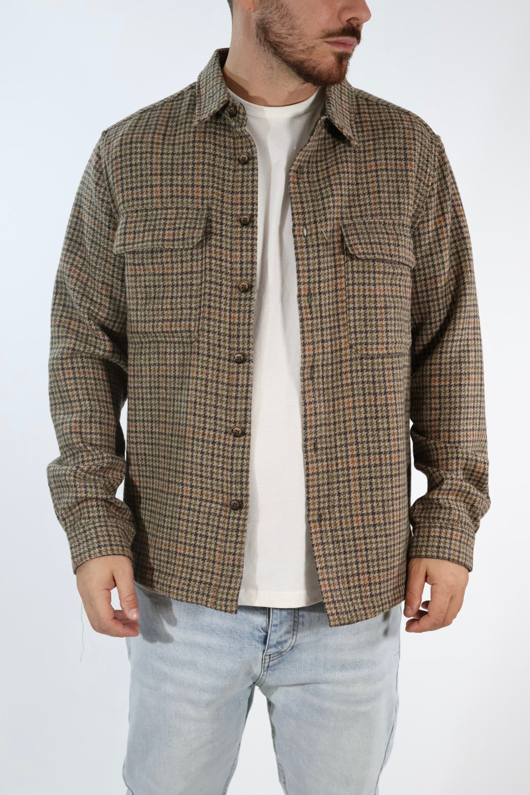 Overshirt 609PA lana GIANNI LUPO