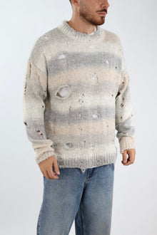 Maglione lana cropped buchi 273 BERNA