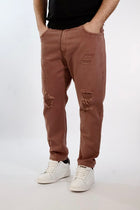 Pantalone cropped Maracana destroyed 077 BERNA