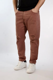 Pantalone cropped Maracana destroyed 077 BERNA