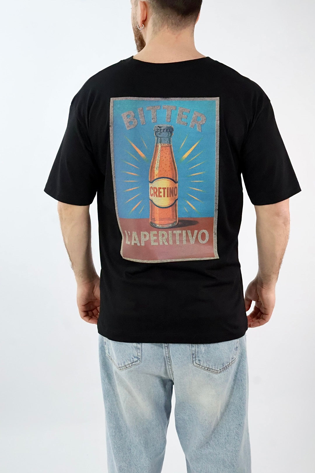 T-shirt stampa bitter  001  BL11