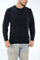 Maglione 363 girocollo ciniglia blu LANDEK