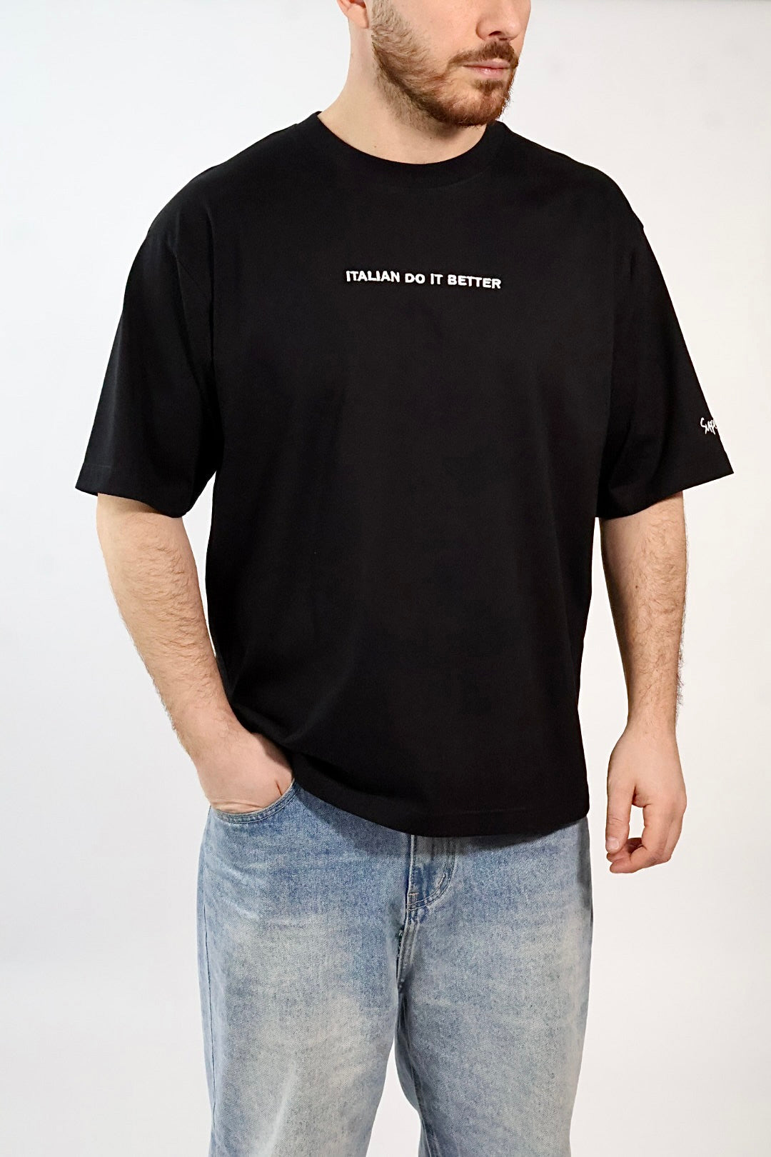 T-shirt ricamo italian do it better  1959 SUPERCULTURE
