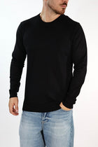 Maglioncino M01 nero paricollo nero OVERD