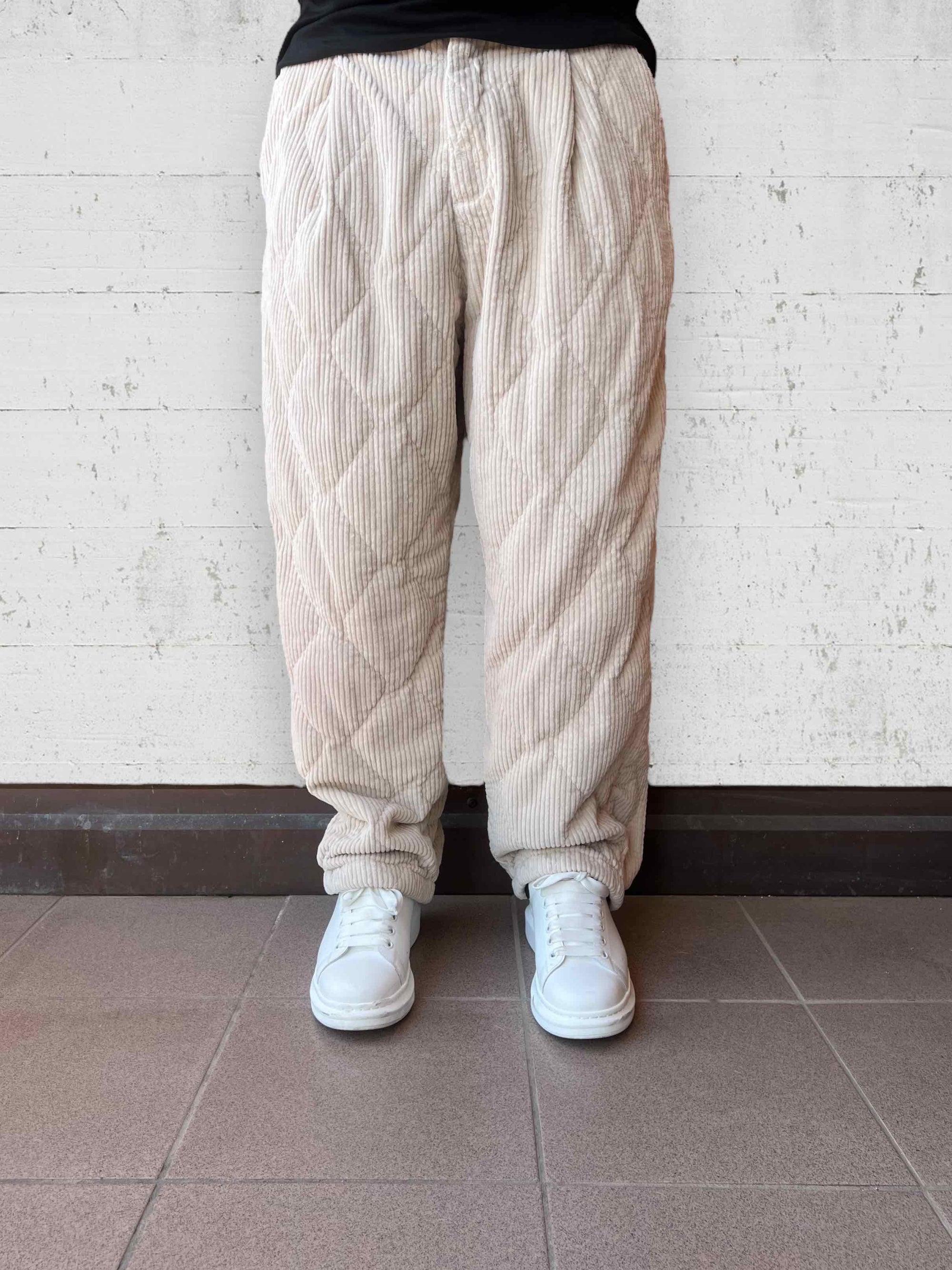 Pantalone velluto trapuntato BERNA
