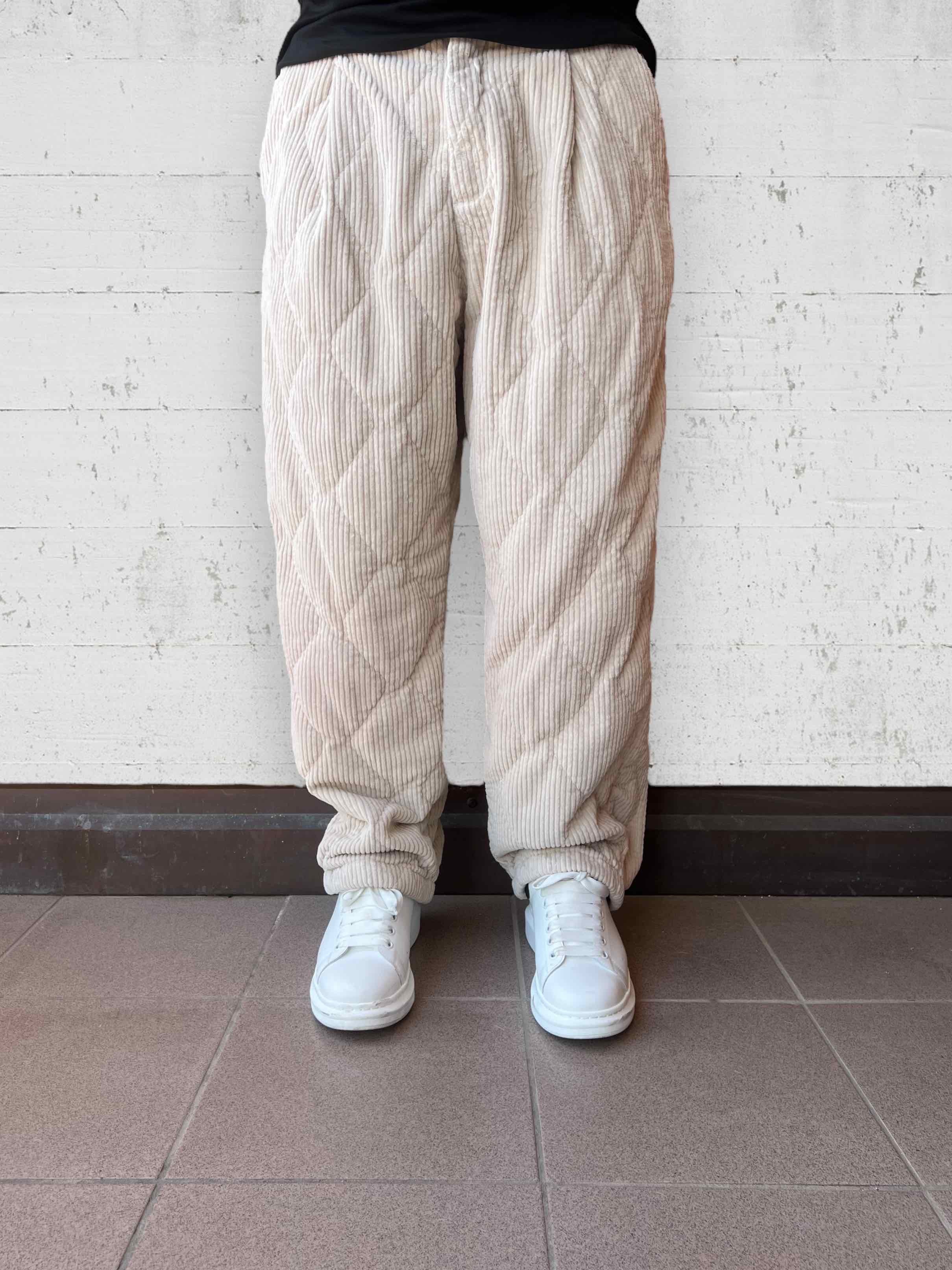 Pantalone velluto trapuntato BERNA