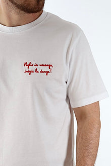 T shirt scritta ricamo  6192 J.W