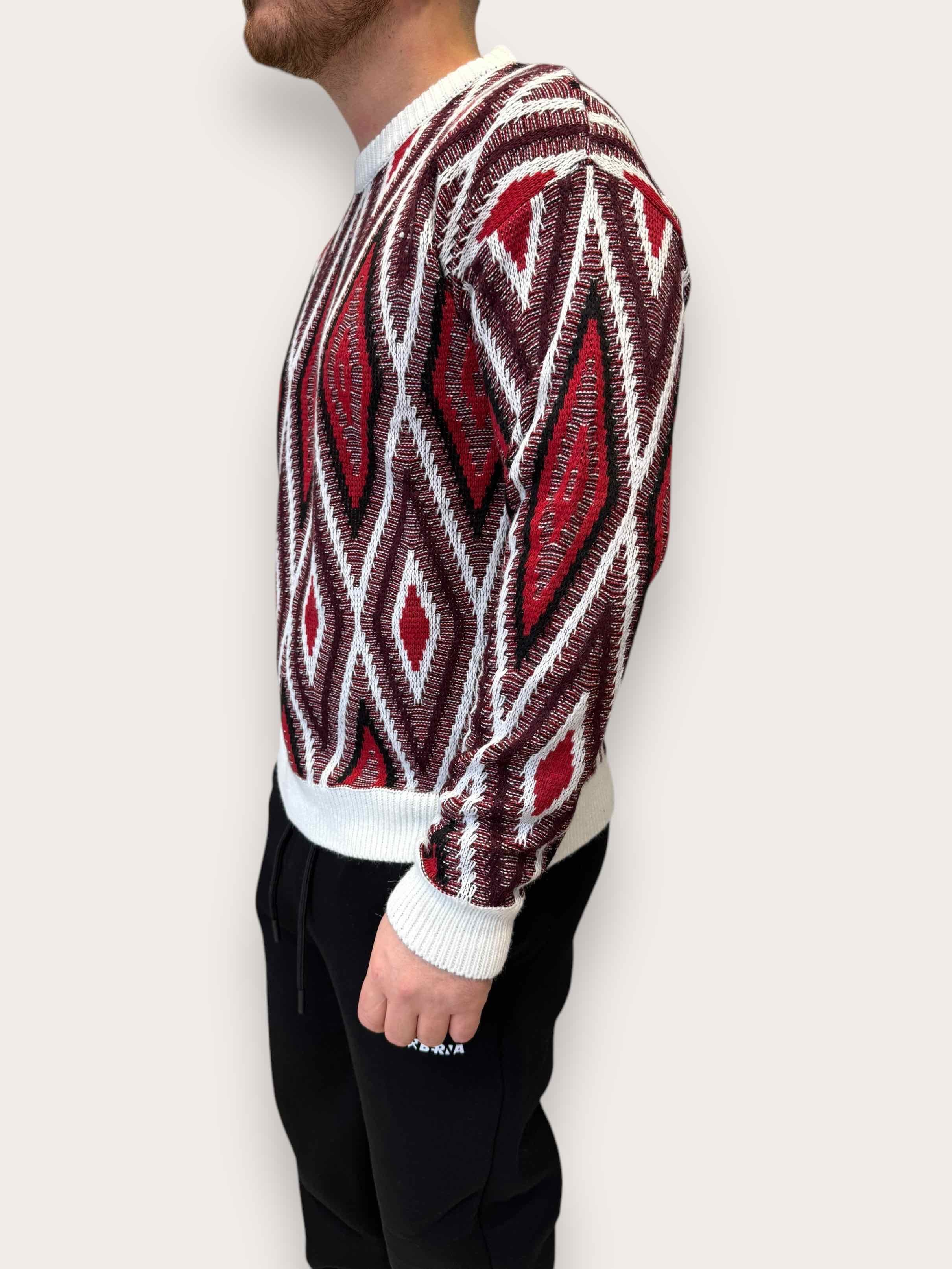 Maglione girocollo jacquard fin.7 BERNA