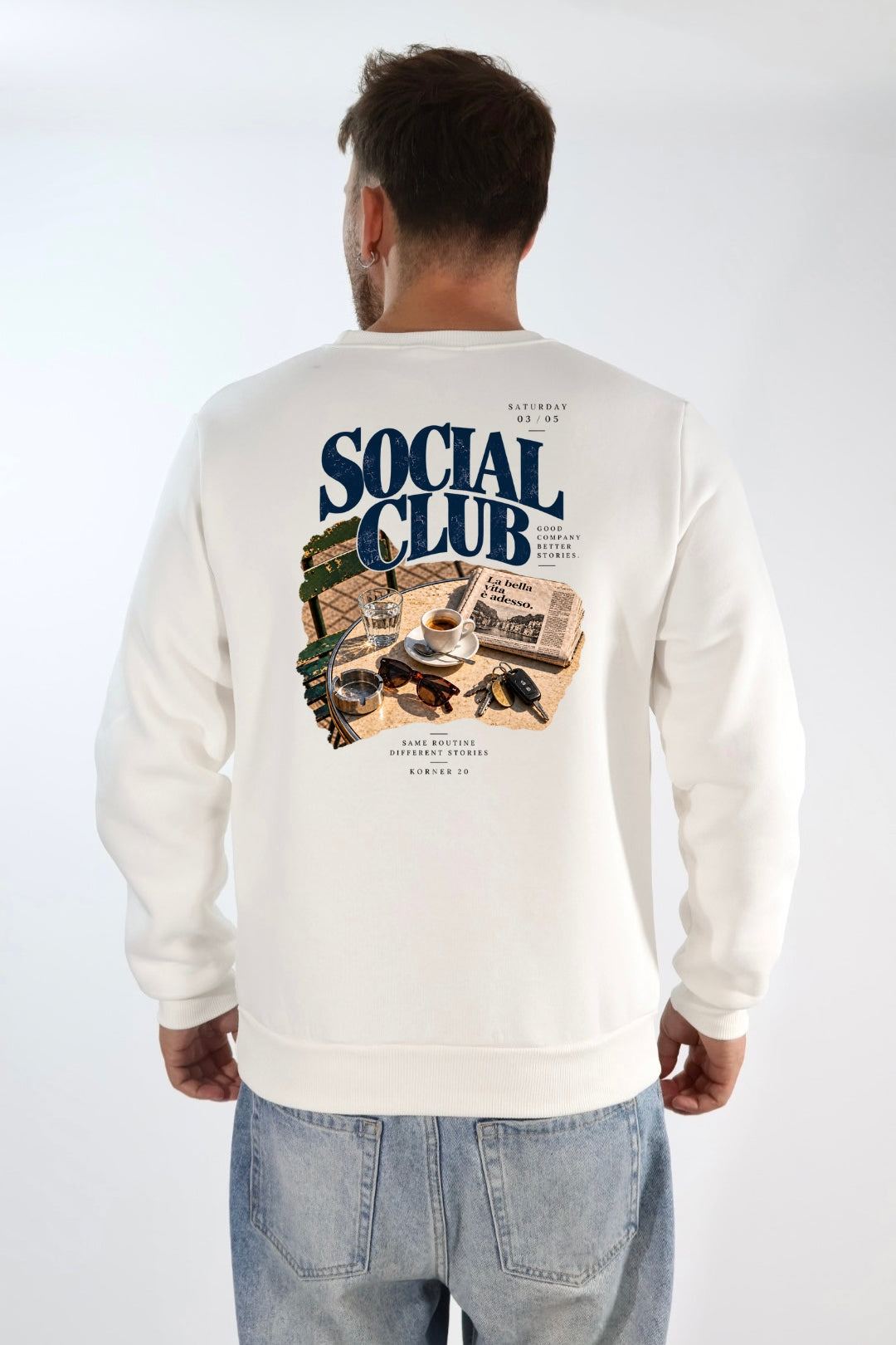 Felpa Social club girocollo KORNER20 20