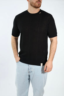 T shirt maglia lavorata  001 BL11