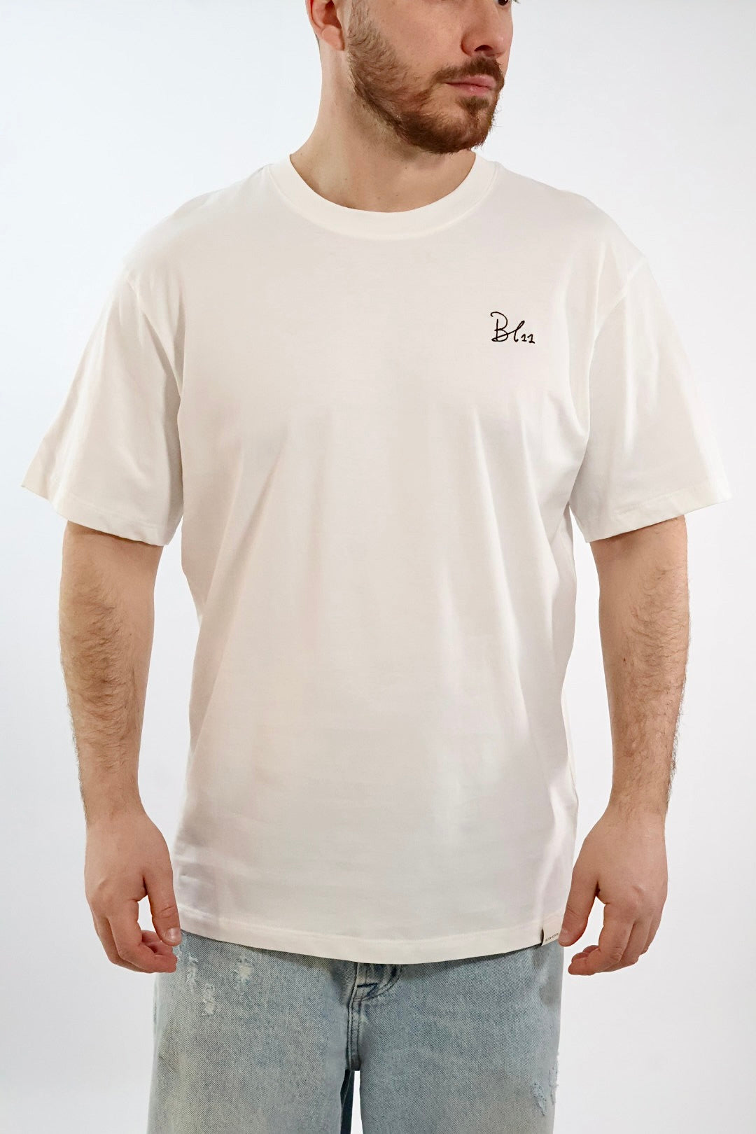 T-shirt basic ricamo semiover 128 BL11