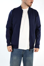 Maglioncino M14 blu lupetto full  zip OVERD
