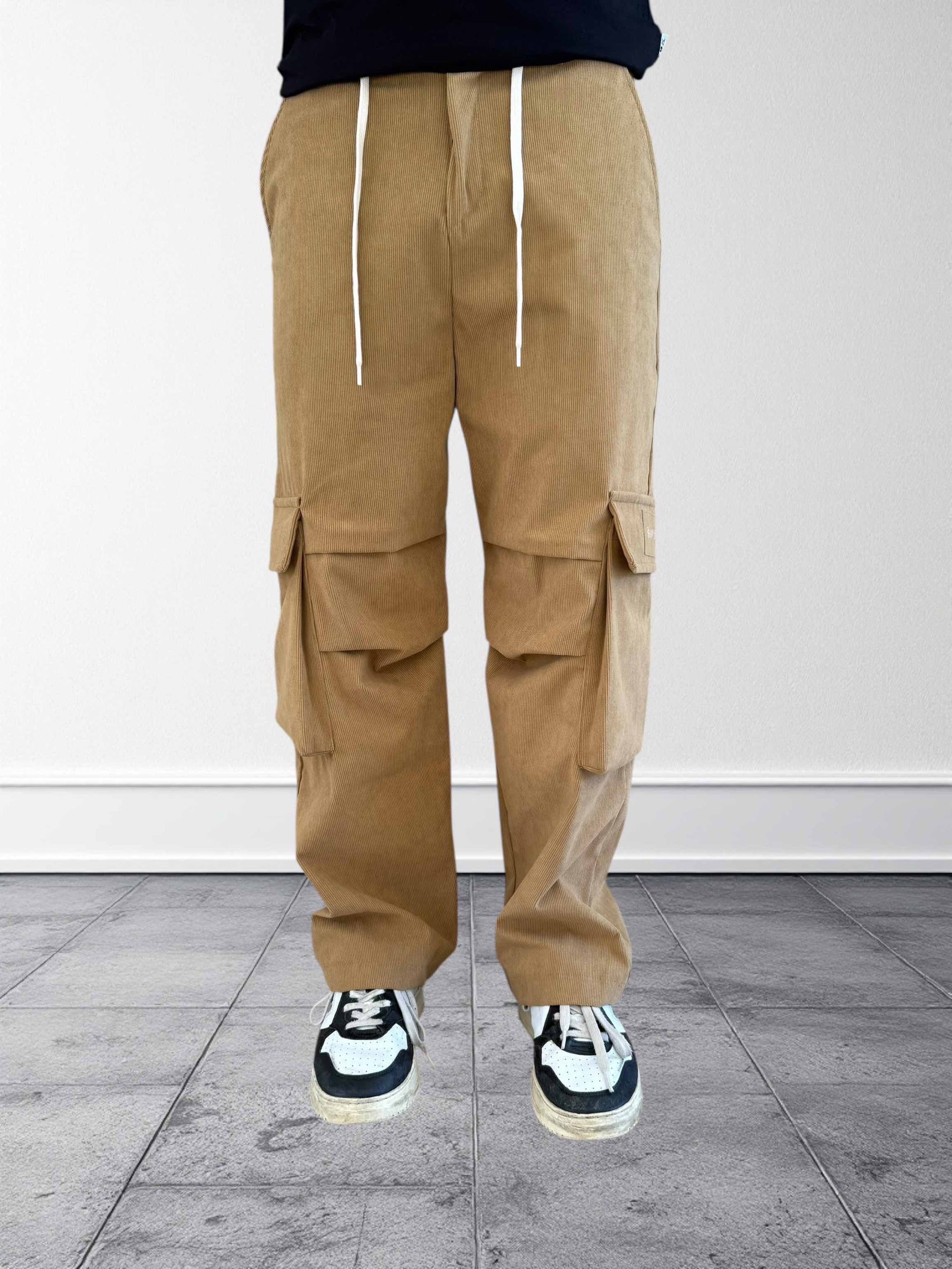 Pantalone cargo gabardine costine 363 DISCLAIMER