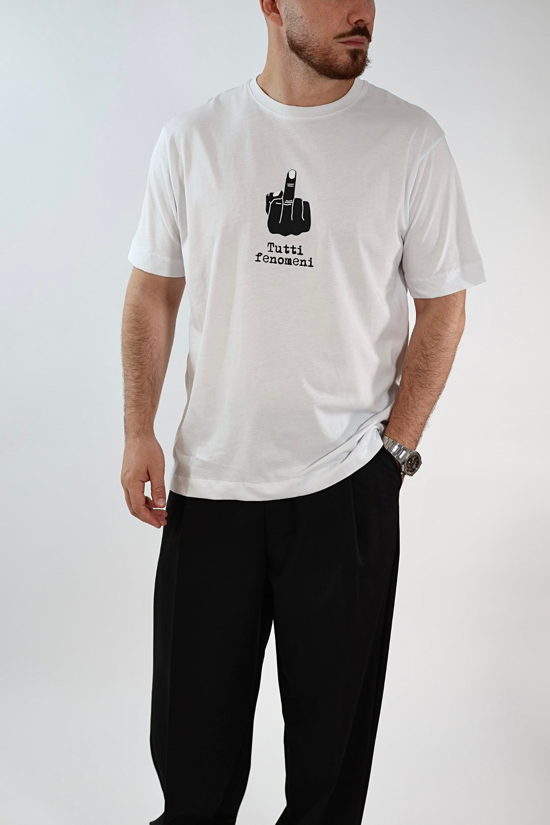 T-shirt dito medio 083n BERNA