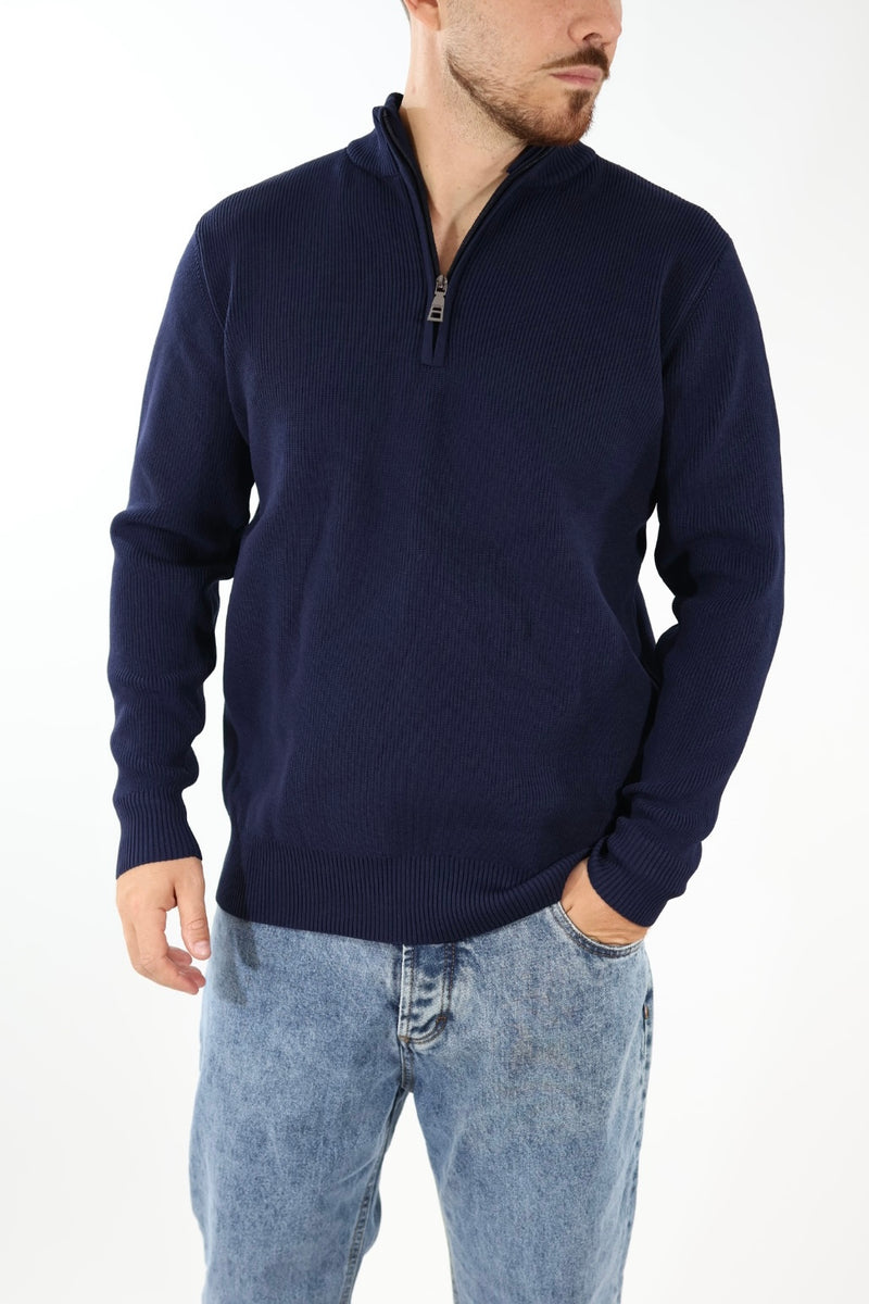 Maglioncino M70 lupetto zip Blu OVERD