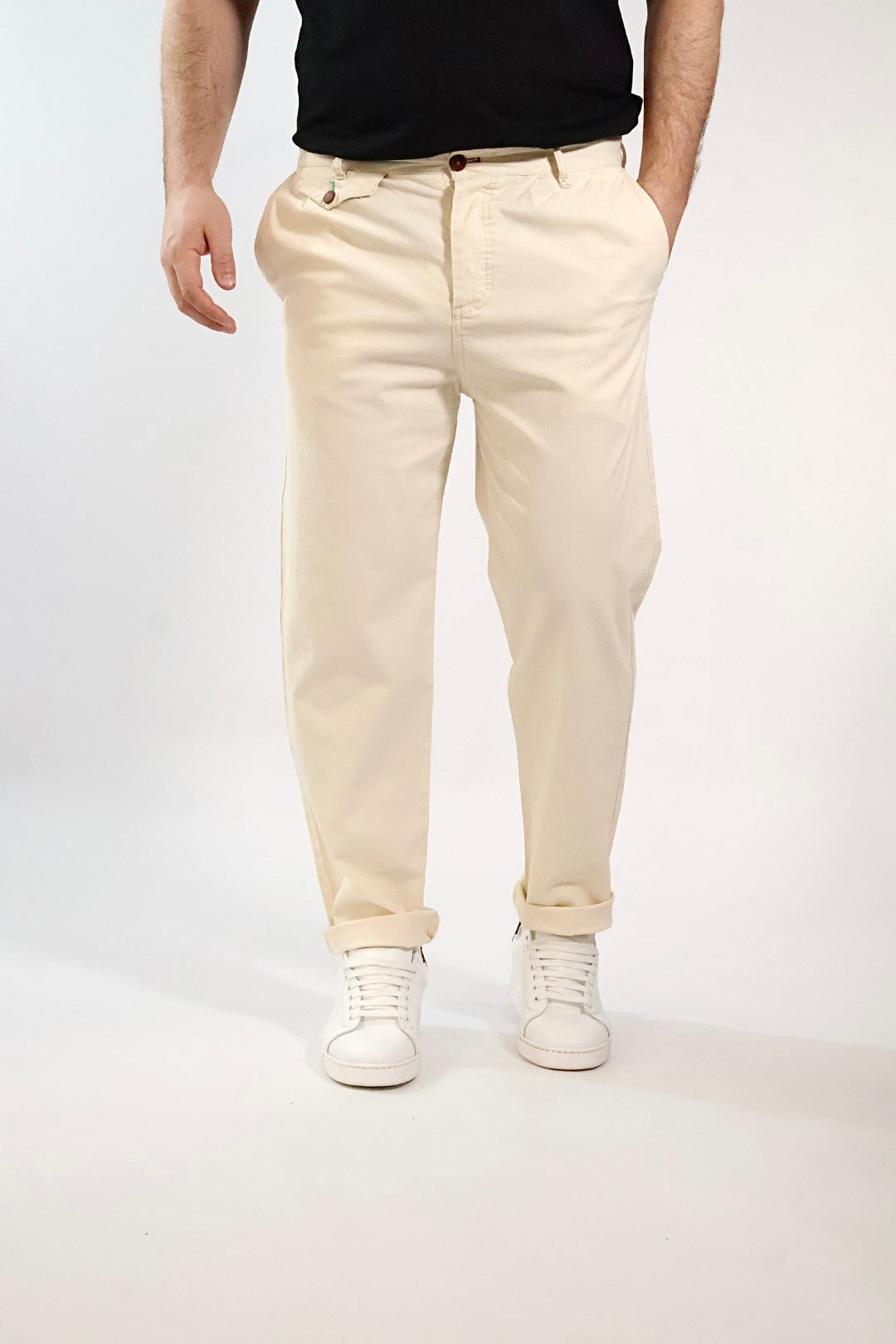 Pantalone cropped lino/cotone anfield 238 BERNA