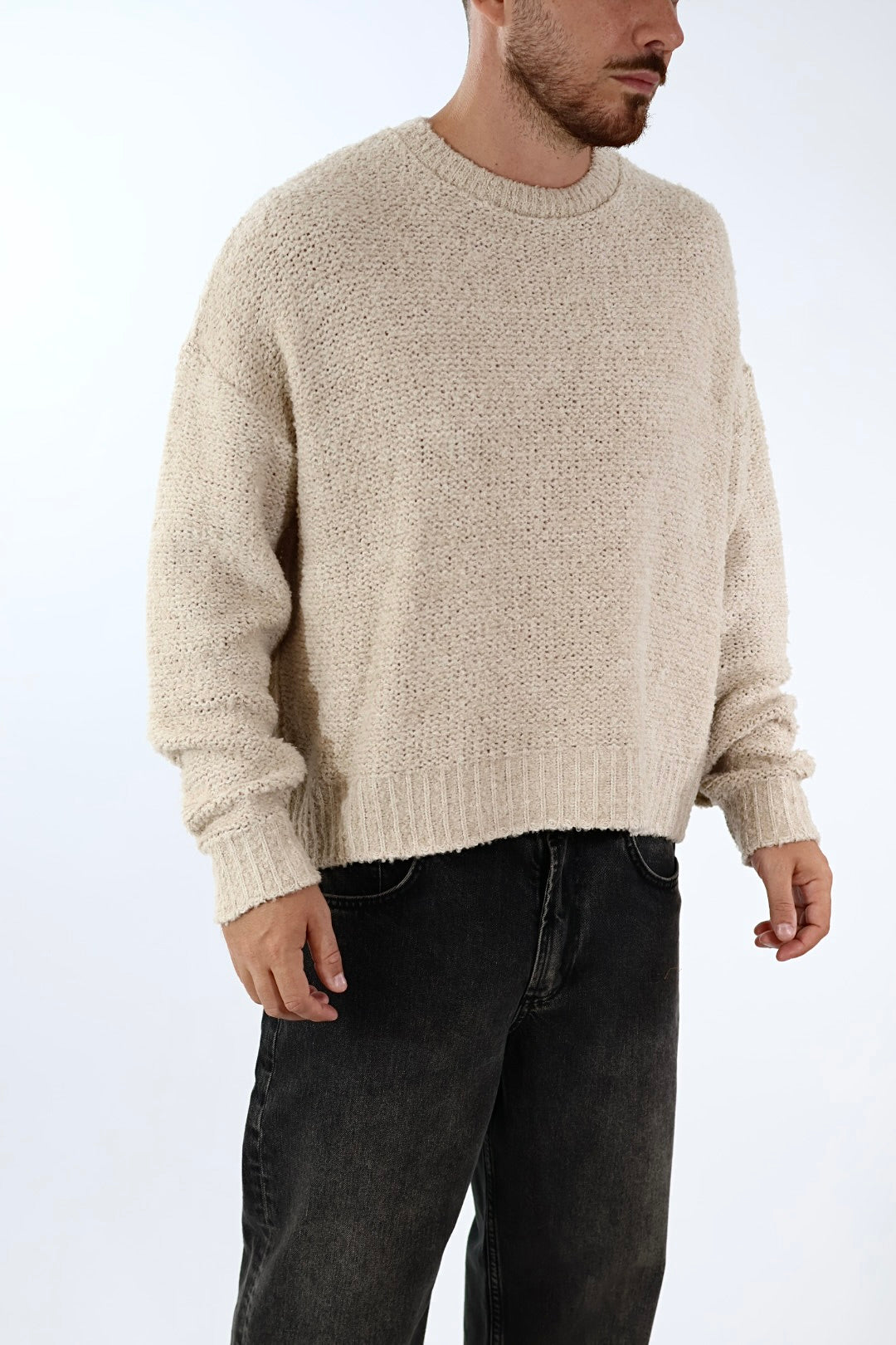 Maglione boucle cropped fit M65 OVERD