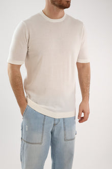 T-shirt in maglia paricollo M11  OVER-D