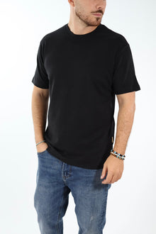 T-shirt basica viscosa nero 505L GIANNI LUPO