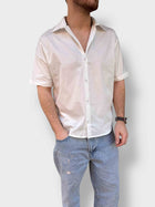 Camicia uomo in popeline m/m  DISCLAIMER