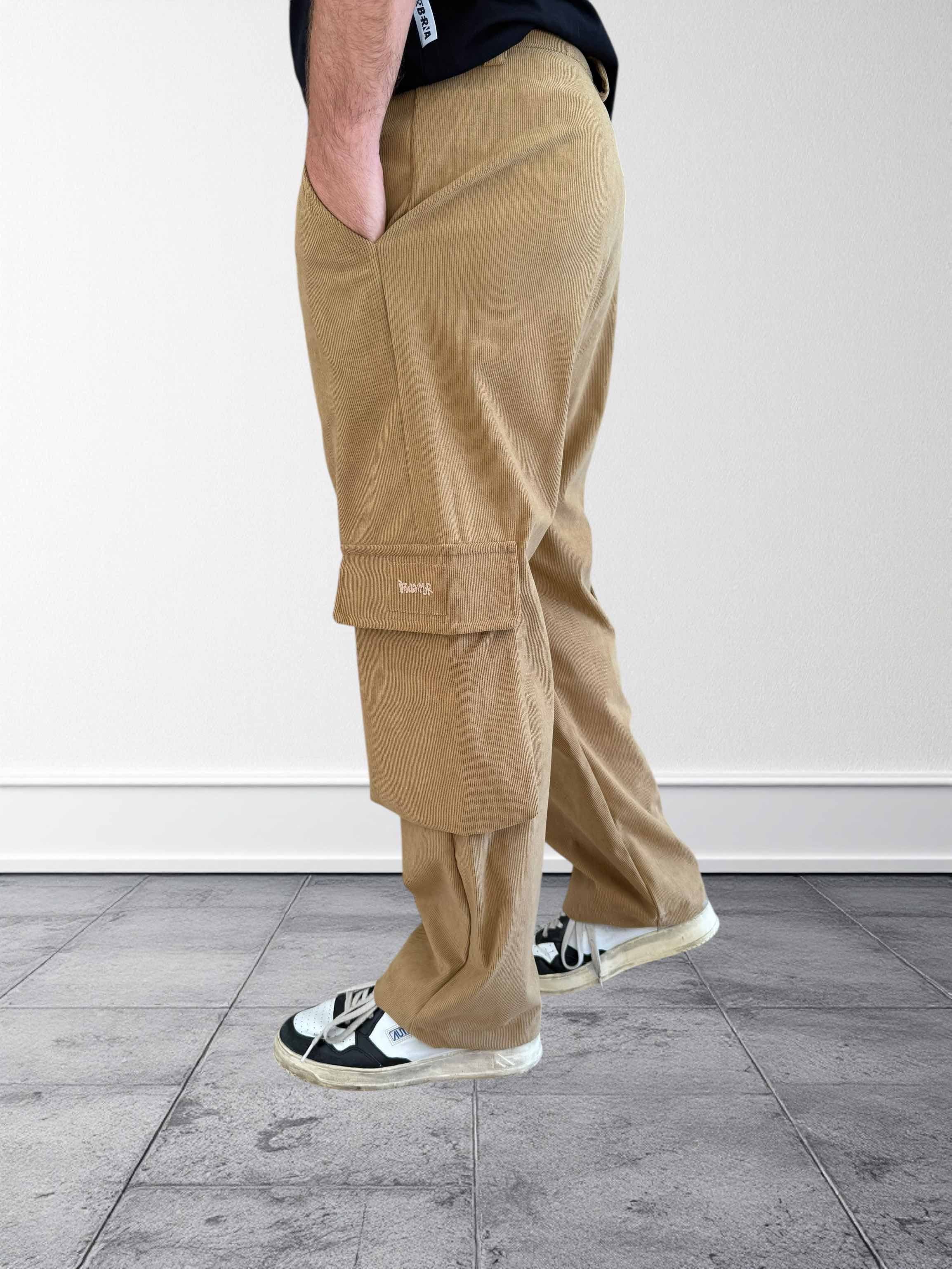 Pantalone cargo gabardine costine 363 DISCLAIMER
