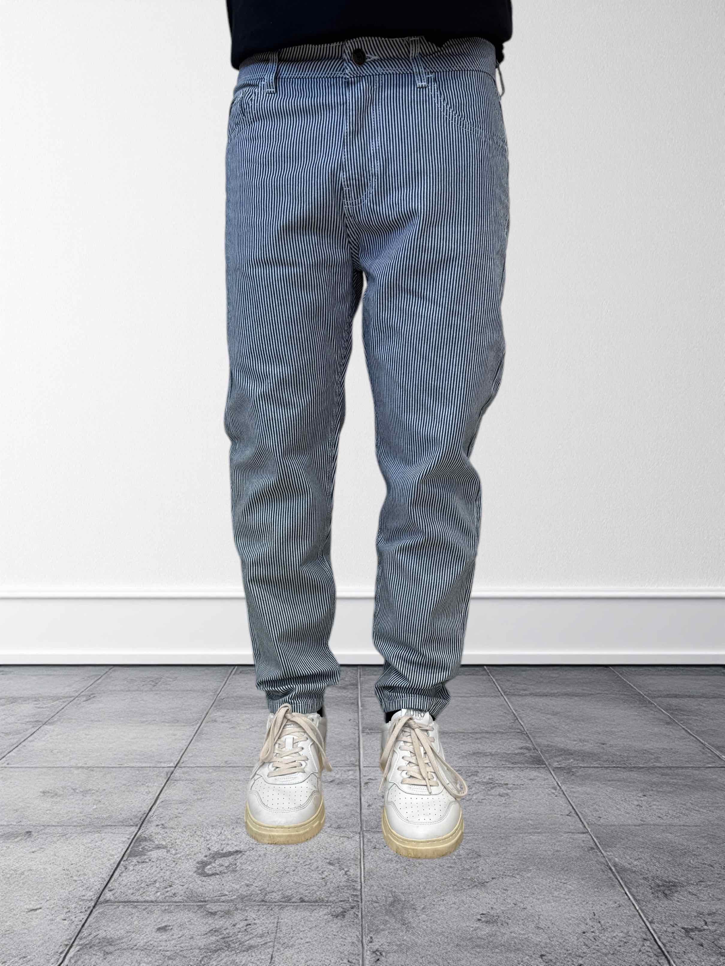 Pantalone Yellowstone cropped righe PONT