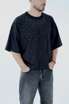 T shirt cropped strass 083 BERNA