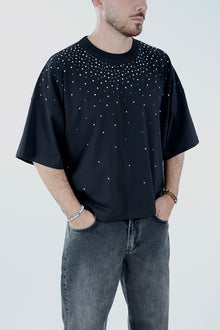 T shirt cropped strass 083 BERNA
