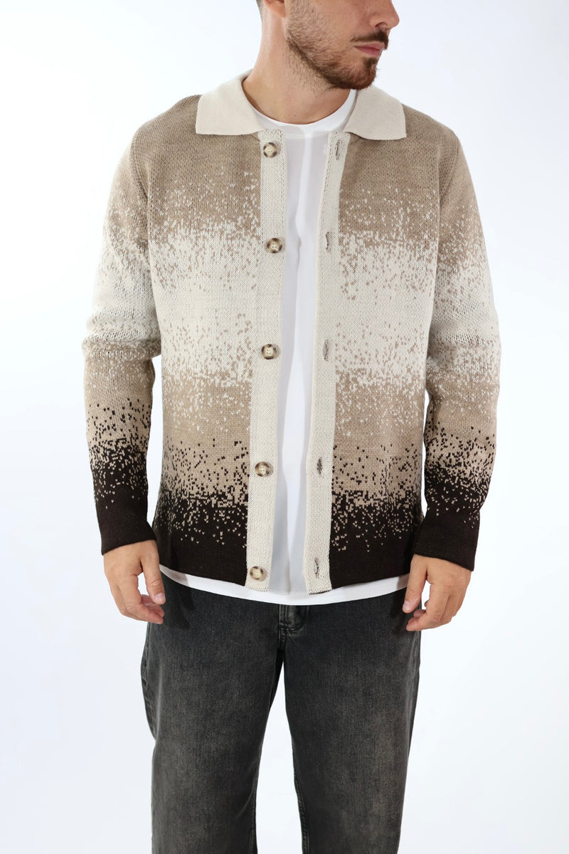 Cardigan colletto pixel M80 OVERD