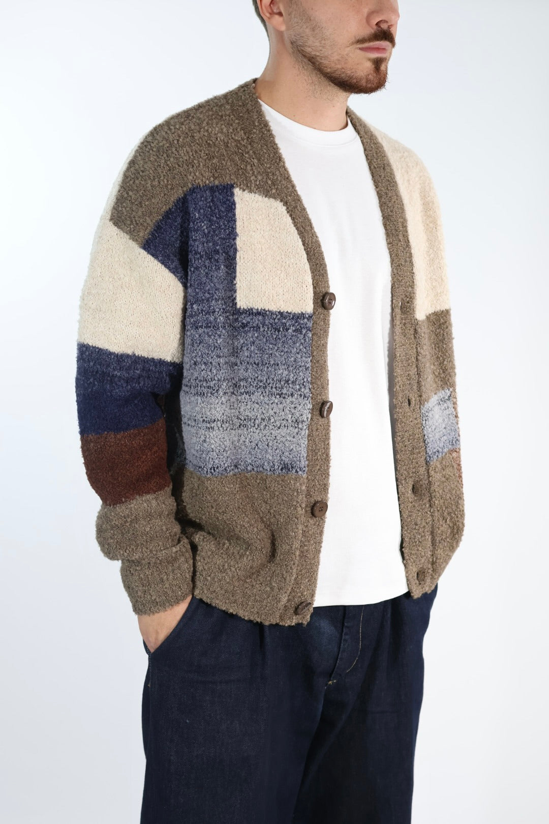 Cardigan M63 intarsio relaxed fit  OVERD