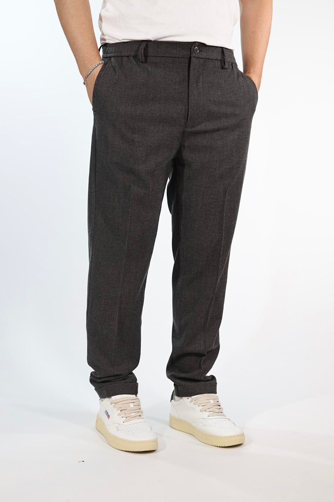 Pantalone P02 slim fit grigio OVERD