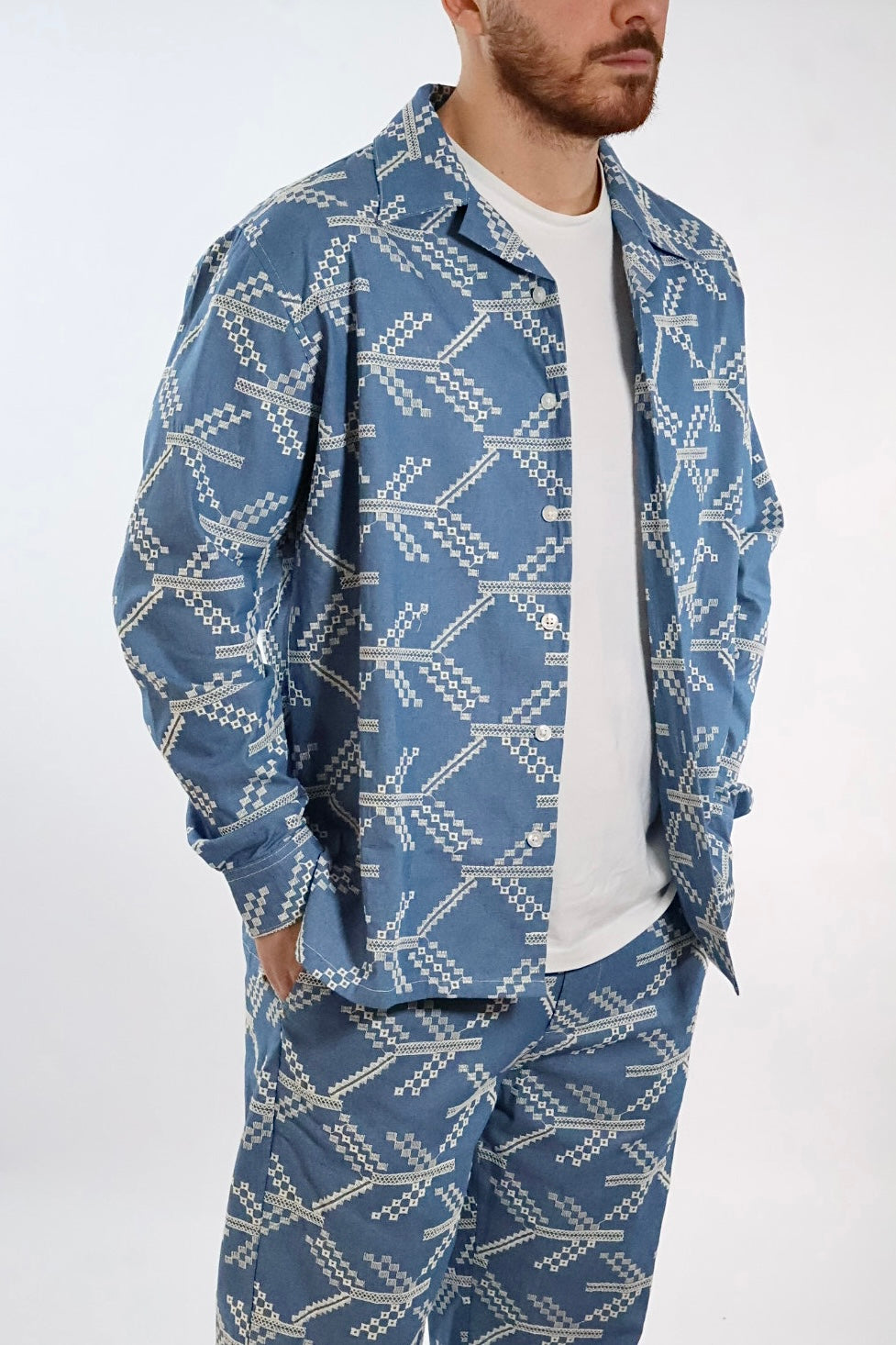 Camicia ricamata 369 BERNA