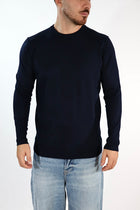 Maglioncino M01 blu paricollo blu OVERD