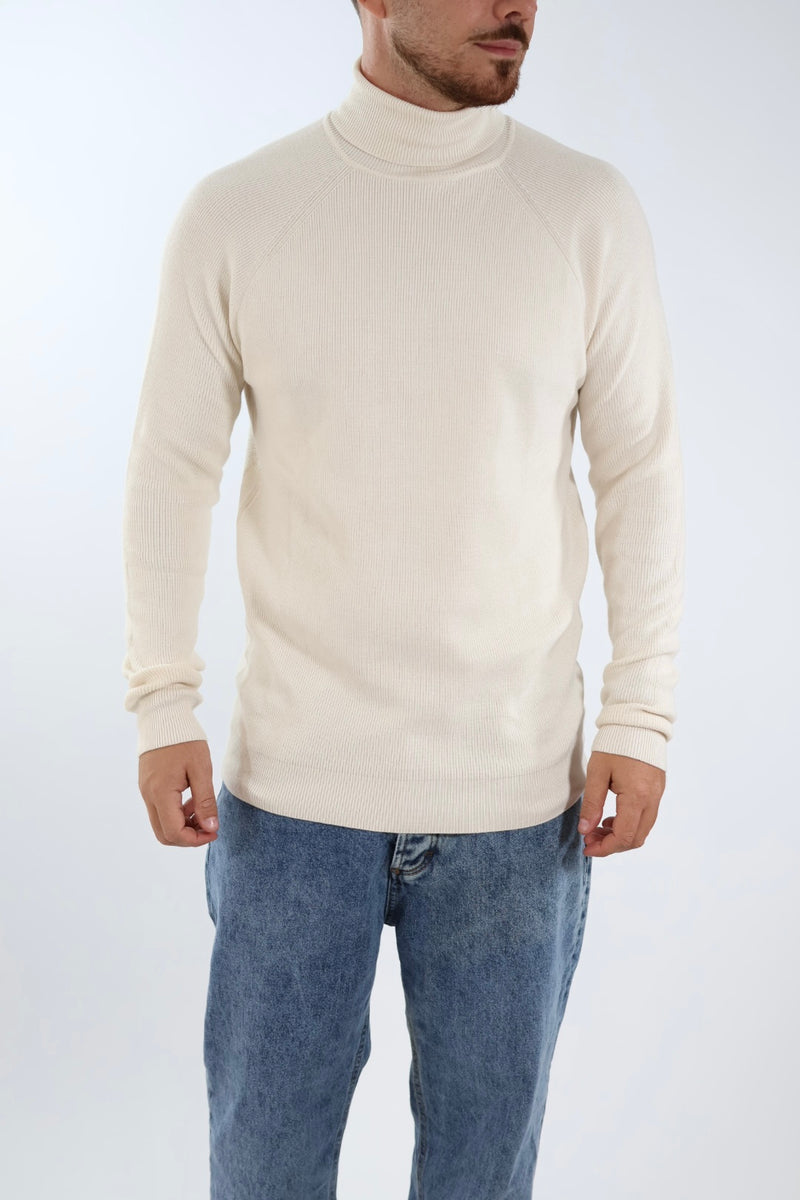 Maglioncino M30 dolcevita raglan chiné OVERD
