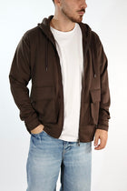 Felpa FI440162 moro viscosa cappuccio zip BL11