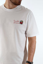 T shirt scritta ricamo 6031 J.W