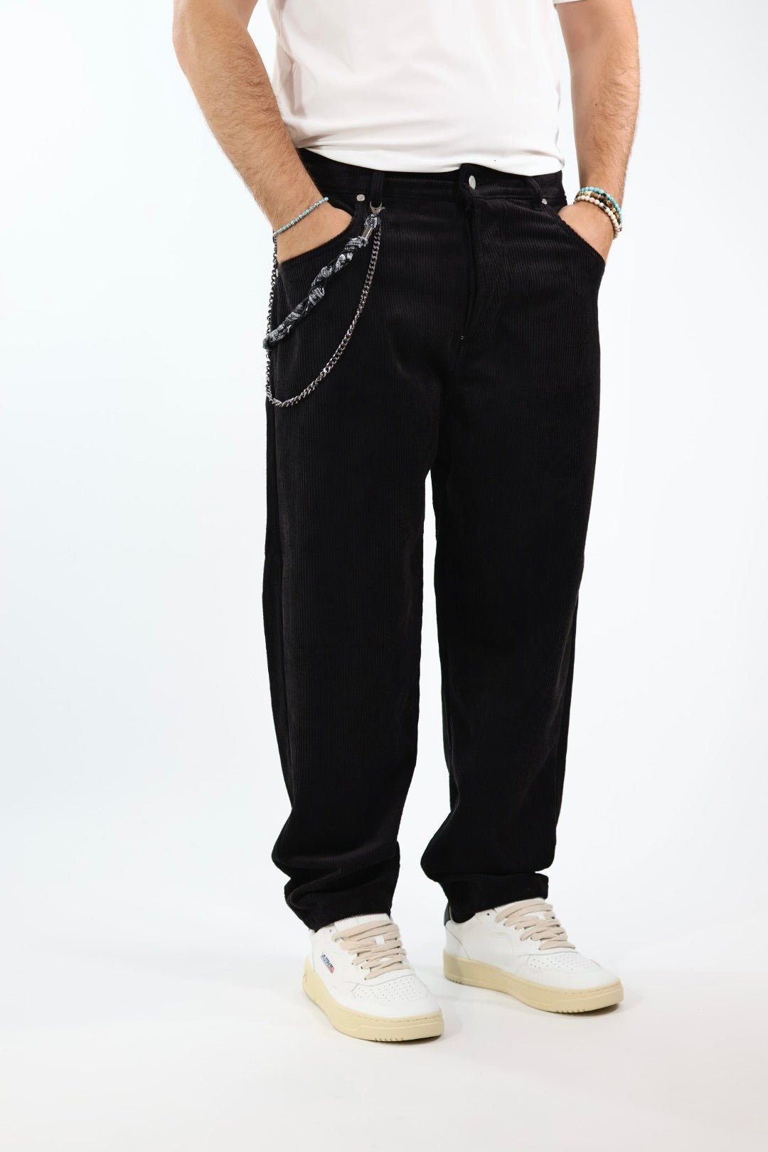 Pantalone velluto tapered fit P83 OVERD