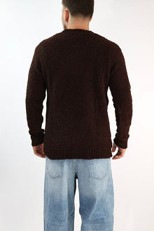 Maglione MACOMER162 moro giro bouclé BL11