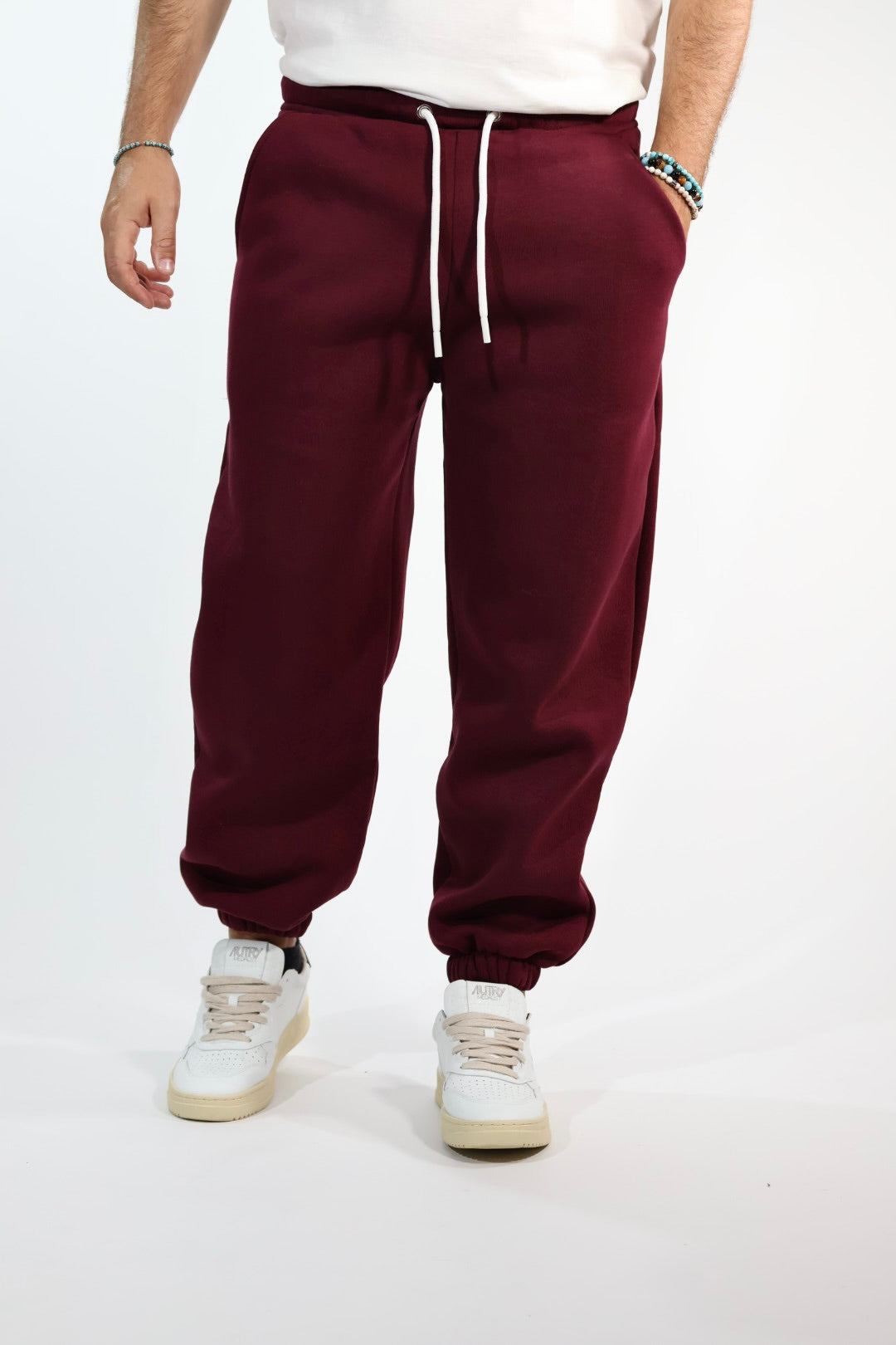 Pantalone 074-36 jogger bordeaux  BERNA