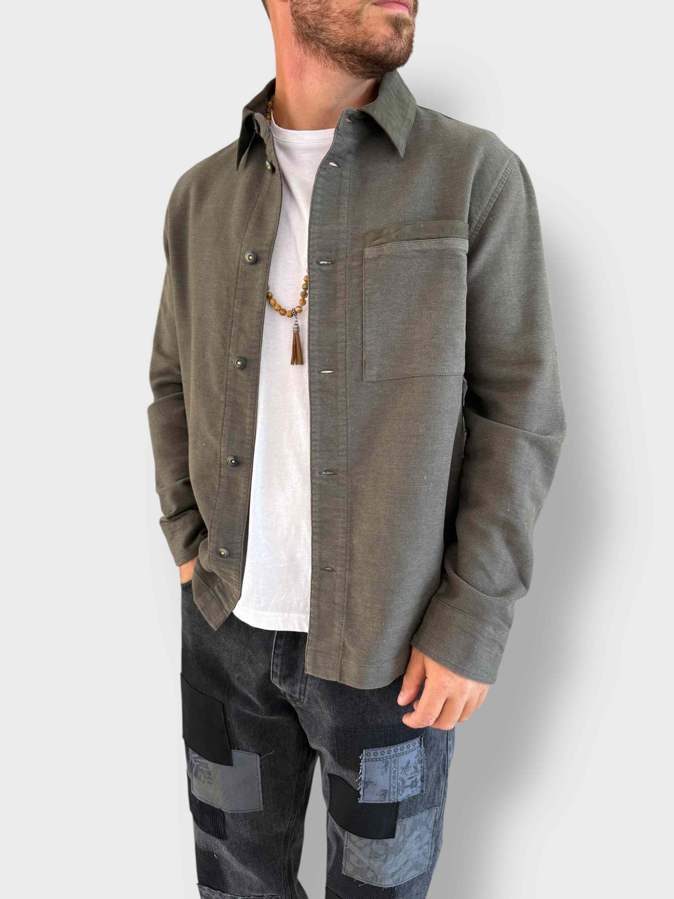 Overshirt eff.felpa verde 186 BL11
