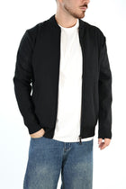 Maglioncino M14 nero lupetto full zip OVERD