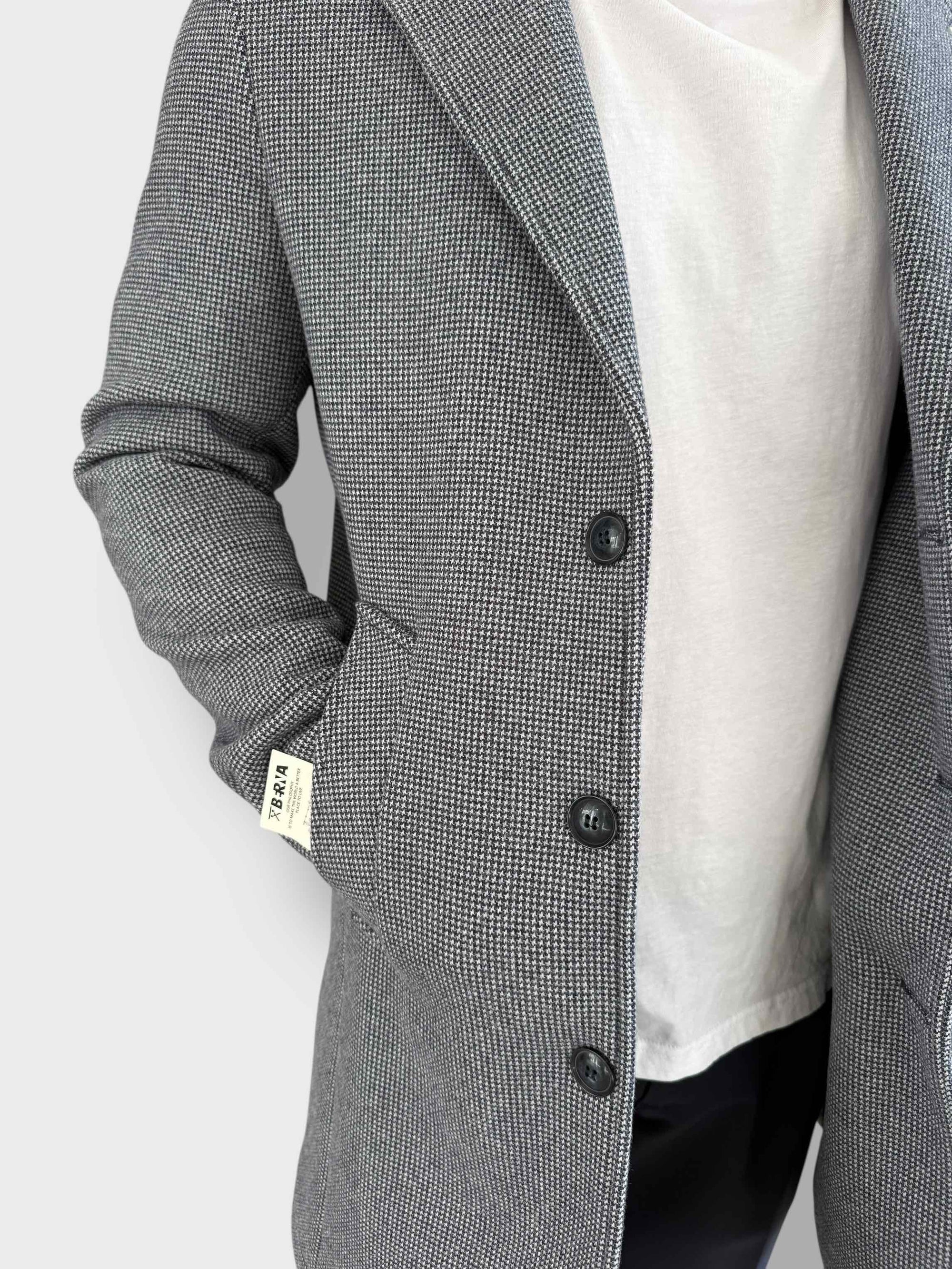 Cappotto monopetto pied de poule 048  BERNA